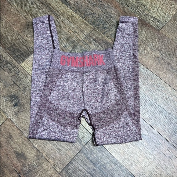 Gymshark heathered Maroon seamless Leggings size xxs/xs - Picture 1 of 9